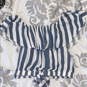 Off the shoulder crop top